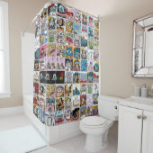 漫画キャラクターかわいいパタカラフルーンのシャワーカート シャワーカーテン (インサイチュ)