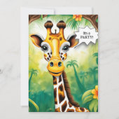 漫画キリン誕生日パーティー 招待状 (正面)