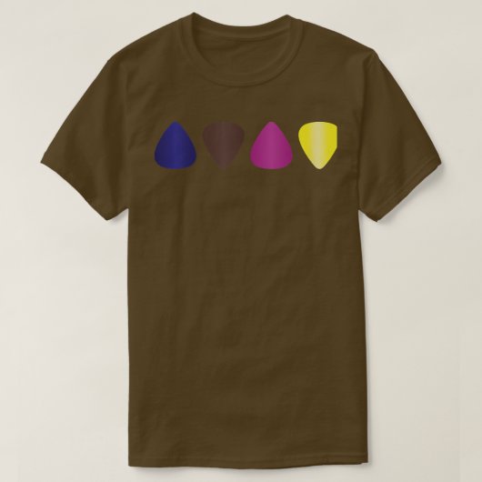 漫画ギターピックラヴ遊ィズギター136 Tシャツ (デザイン正面)