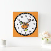 漫画ギターマン スクエア壁時計 (ホーム)