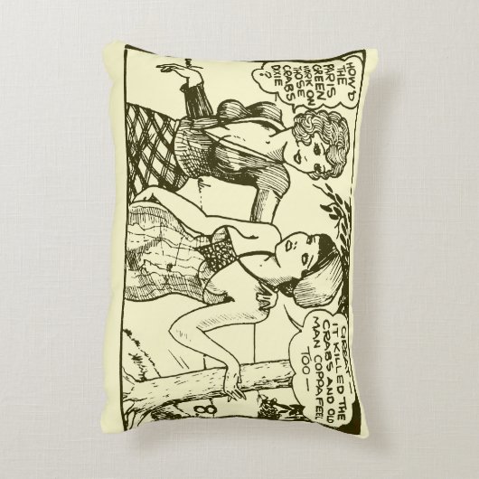 漫画クラシックアート室内アクセント枕 アクセントクッション (裏面(縦))