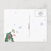 漫画クリスマスのキウイの鳥のおもしろい葉書 シーズンポストカード (裏面)