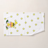 漫画クリスマスエンジェルとスターズホリデータオル ハンドタオル (ハンドタオル)