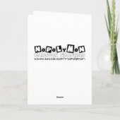 漫画クリスマスカード：トナカイのゲーム シーズンカード (裏面)