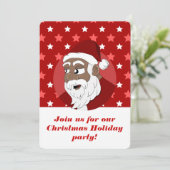漫画クリスマスホリデーパーティープリント招待状 招待状 (スタンド正面)