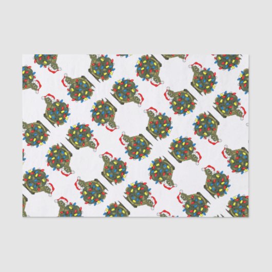 漫画クリスマスライトカメティッシュペーパー 薄葉紙 (正面)