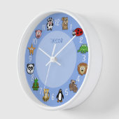 漫画クリッター(名前は青) 壁時計 (傾斜)