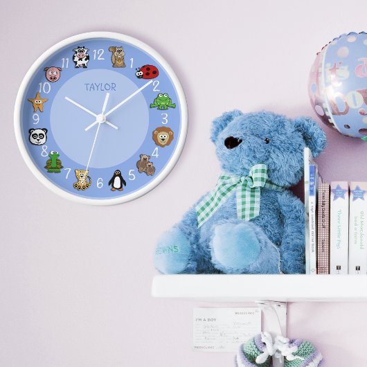 漫画クリッター(名前は青) 壁時計