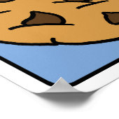 漫画クリップアートチョコレートチップクッキーデザート ポスター (角)