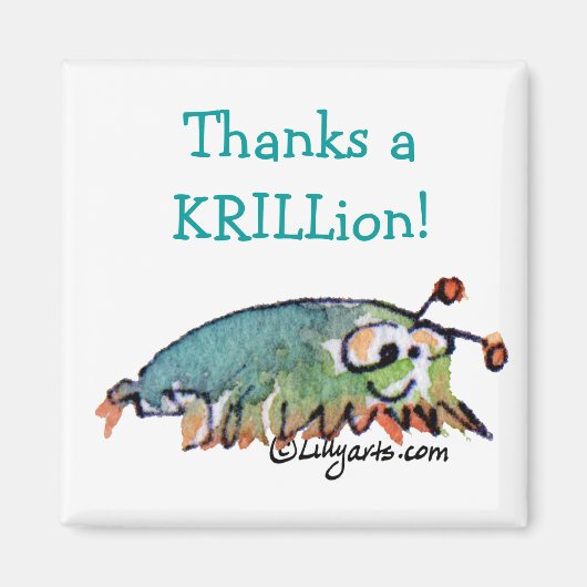 漫画クリルありがとうお土産マグネット マグネット (正面)