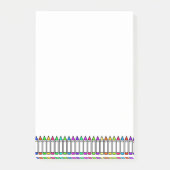 漫画クレヨン柄 ポストイット (正面)