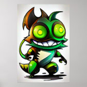 漫画クールエイリアン | AI Art ポスター (正面)