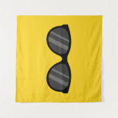 漫画クールサングラス タペストリー (正面(横))