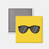 漫画クールサングラス マグネット (正面/裏面)