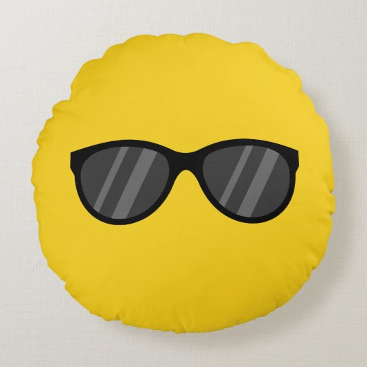 漫画クールサングラス ラウンドクッション (正面)