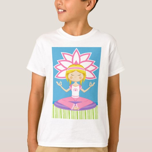 漫画クールヨガガール Tシャツ (正面)