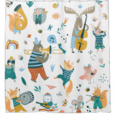 漫画クール音楽バンド シャワーカーテン (正面)