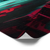 漫画グラフィティアート – アクションをカラフル起こす ポスター (角)