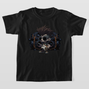 漫画グランジパンク転がロックギタクールアンプ Tシャツ