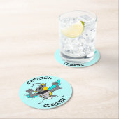 漫画コースター:かわいいのまわりにコースター ラウンドペーパーコースター (インサイチュ)