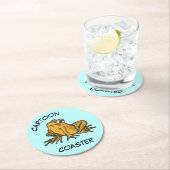 漫画コースター:かわいいヒキガエル ラウンドペーパーコースター (インサイチュ)