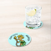 漫画コースター: Liberty Lion Coaster ラウンドペーパーコースター (インサイチュ)