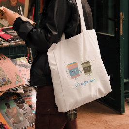 漫画コーヒーカップトートバッグ トートバッグ