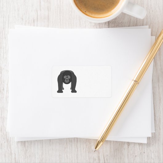 漫画ゴリラ ラベル (インサイチュ)