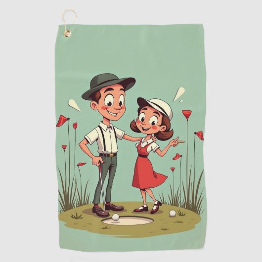 漫画ゴルフコースゴルフタオル ゴルフタオル (正面)