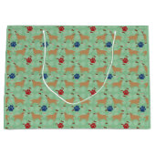 漫画ゴールデンリトリバー ラージペーパーバッグ (正面)