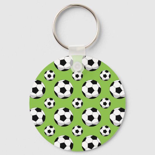 漫画サッカーのボールパターン キーホルダー (正面)
