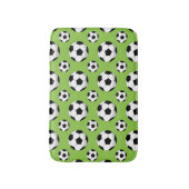 漫画サッカーのボールパターン バスマット (正面縦)
