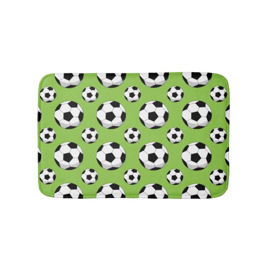 漫画サッカーのボールパターン バスマット (正面)