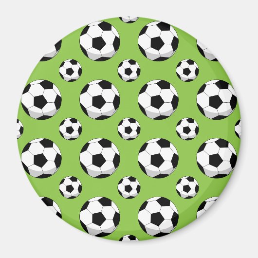 漫画サッカーのボールパターン マグネット (正面)