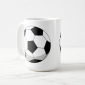 漫画サッカーボール コーヒーマグカップ (正面左)