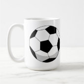 漫画サッカーボール コーヒーマグカップ (左)