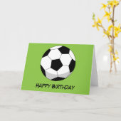 漫画サッカーボール |テキストの追加 カード (黄色い花)