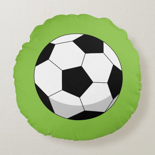 漫画サッカーボール ラウンドクッション (正面)