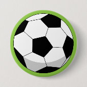 漫画サッカーボール 缶バッジ (正面)