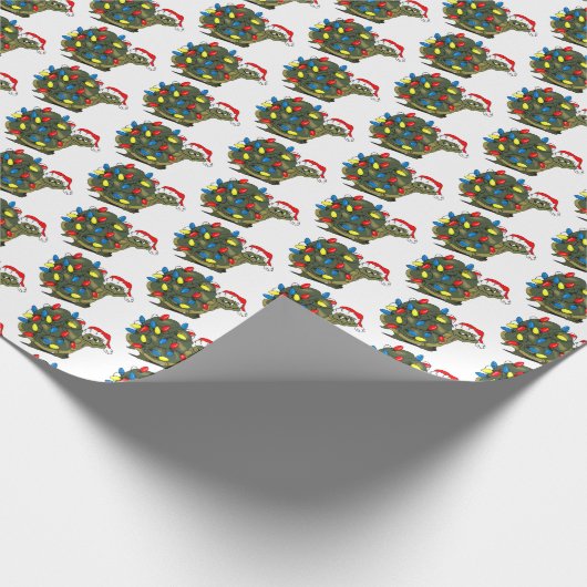 漫画サンタカメのクリスマスプレゼントラップ ラッピングペーパー (角)