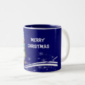 漫画サンタクロスペンギンクリスマス ツートーンマグカップ (正面右)