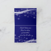 漫画サンタクロースのペンギンのクリスマスグリーティング シーズンカード (内部)