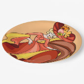 漫画シックダンサーキャラクター記念日 ペーパープレート (アングル)