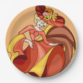 漫画シックダンサーキャラクター記念日 ペーパープレート (正面)