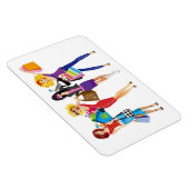 漫画ショッピング女の子ベクトルファッションスタイルおもしろいF マグネット (右側)