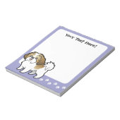 漫画シーズー（犬）Tzu ノートパッド (回転)