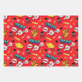 漫画スケッチパターン ラッピングペーパーシート (正面)