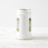 漫画スタイリッシュ風景旅行地図 ビールジョッキ (中央)