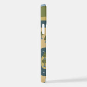 漫画スタイリッシュ風景旅行地図 iPhoneケース (右側面)