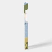 漫画スタイリッシュ風景旅行地図 iPhoneケース (左側面)